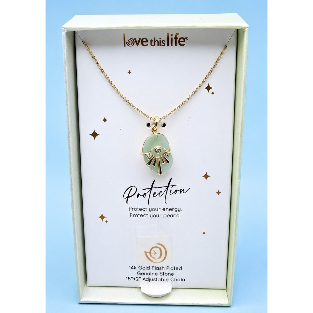 Love This Life® Protection Evil Eye Necklace – New in Original Gift Box -3407